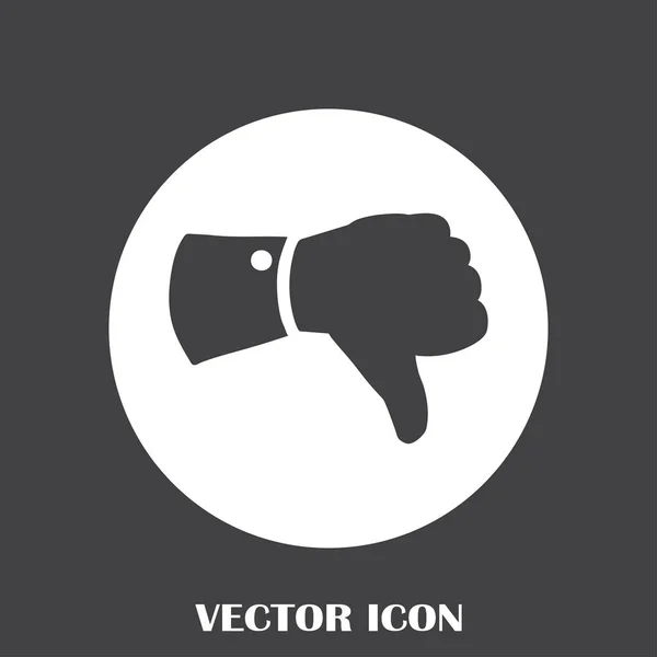 Daumen runter Symbol-Vektor — Stockvektor