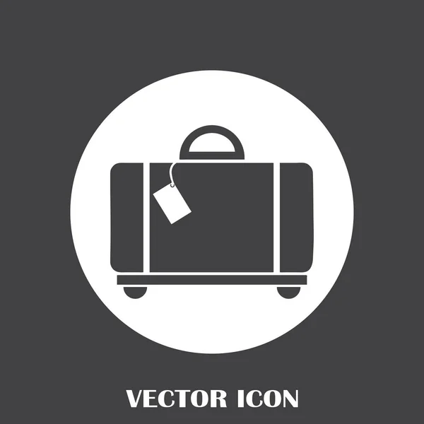 Aktenkoffer-Symbol, Vektorillustration. flacher Designstil — Stockvektor