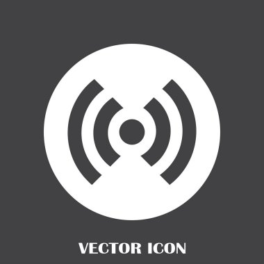 WiFi simge vektör, kablosuz Internet işareti, düz stil grafik ve web tasarımı için