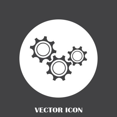 antika arka plan vektör sanat ile dişli simgesini