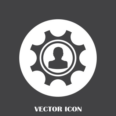 antika arka plan vektör sanat ile dişli simgesini