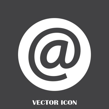 e-posta siyah simgesi. teknolojik altyapı