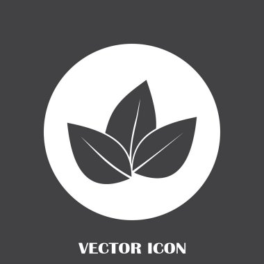 Yaprak ikonu vektör illüstrasyonu