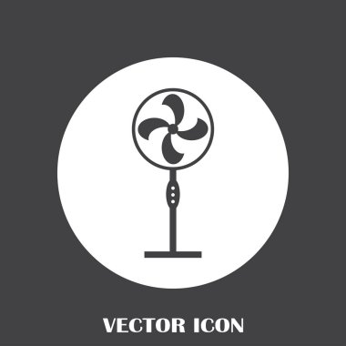 Havalandırma simgesi. Hava havalandırma veya fan simge. Vektör çizim