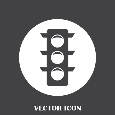 Vektör trafik ışığı simgesi.