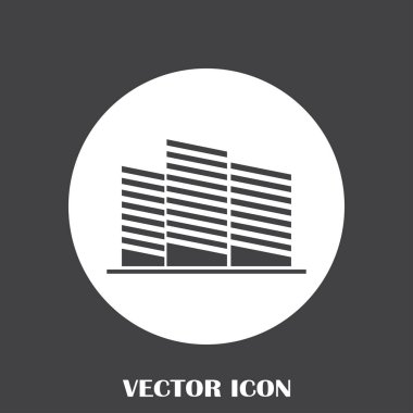 Emlak sembolü. vektör simgesi