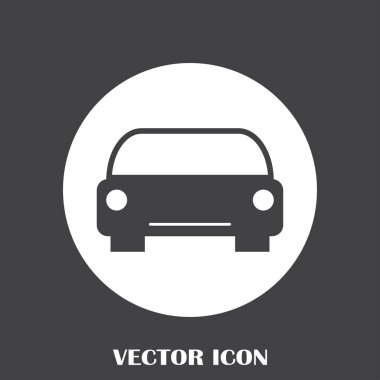 Araba icon.car simge vektör. Vektör çizim.