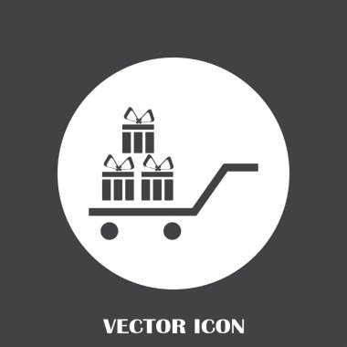 Hediye vektör web simgesi