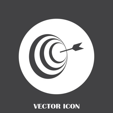 Hedef simgesi, web tasarımı için vektör çizim