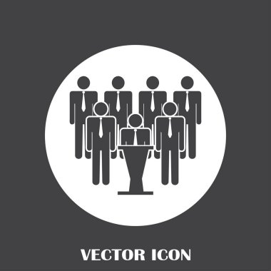 Grup insanlar vektör simgesi