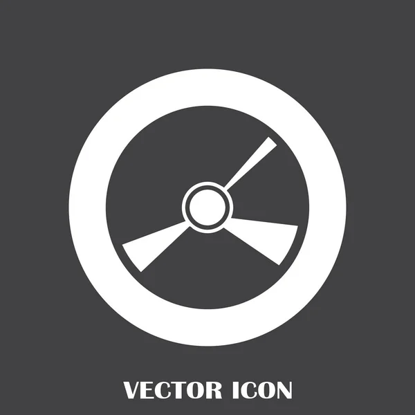 Cd Symbol flacher Vektor — Stockvektor