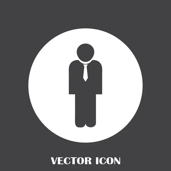 Icona web vettoriale uomo d'affari — Vettoriale Stock