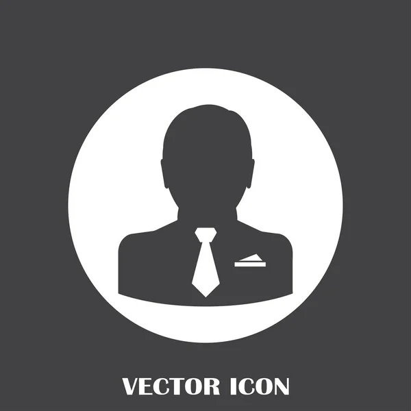 Hombre de negocios vector icono web — Archivo Imágenes Vectoriales