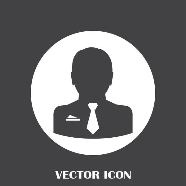 Empresário vetor web ícone — Vetor de Stock