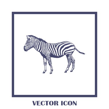 Zebra vektör web simgesi