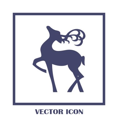 Geyik vektör web simgesi