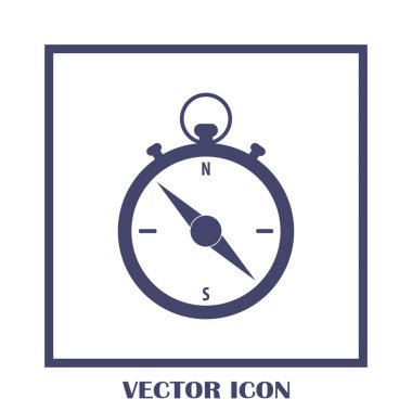 Pusula simgesini vektör tasarımı