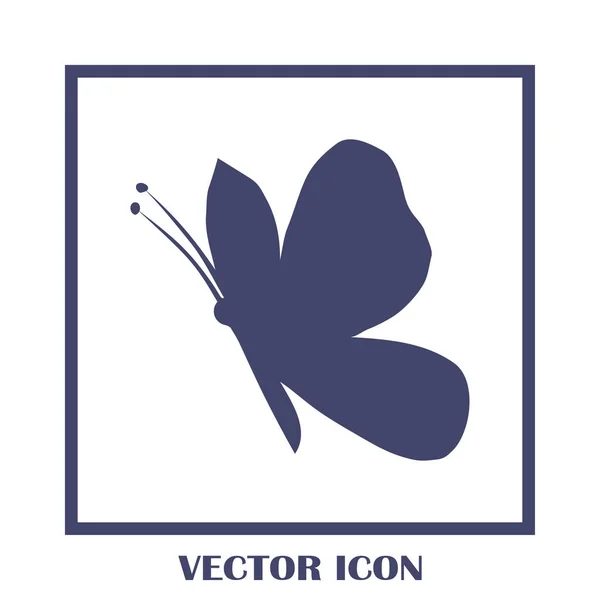 Schmetterling Vektor Web-Ikone — Stockvektor