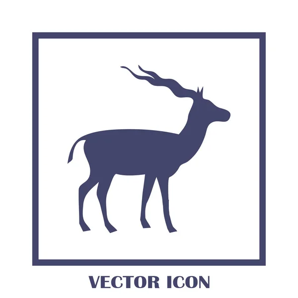 Vektorsilhouette der Gazelle — Stockvektor