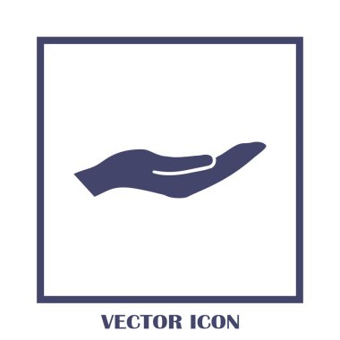 eller simge vektör, düz tasarım en iyi vektör simgesi