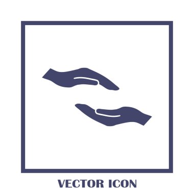 eller simge vektör, düz tasarım en iyi vektör simgesi