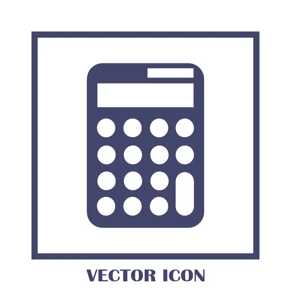 Icono de la calculadora, ilustración vectorial. estilo de diseño plano. — Vector de stock