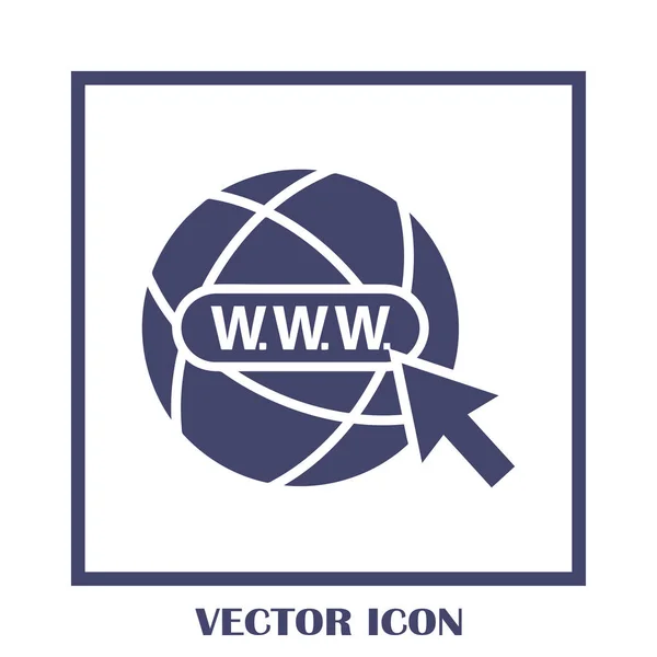 Webseite Vektor Web-Symbol — Stockvektor