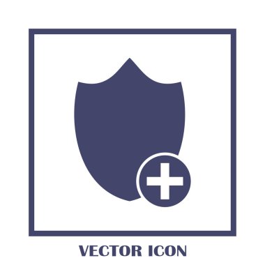 Kalkan vektör web simgesi