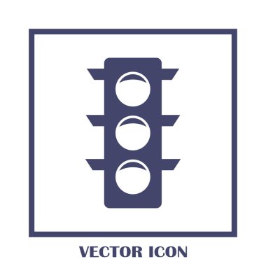 Vektör trafik ışığı simgesi.