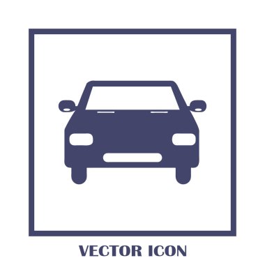 Araba simge vektör. Vektör çizim.