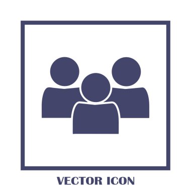 Grup insanlar vektör simgesi