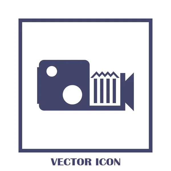 Ícone de vetor de câmera de vídeo — Vetor de Stock