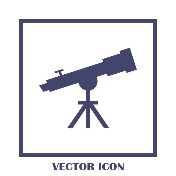 Teleskop-Webvektorsymbol — Stockvektor