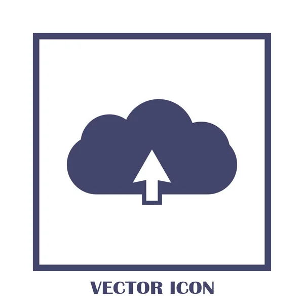 Web cloud data icon — Stock Vector