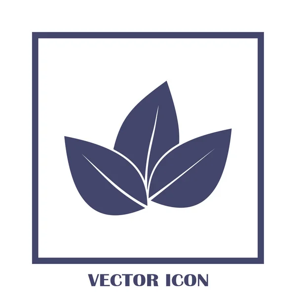 Icono de la hoja vector ilustración — Vector de stock