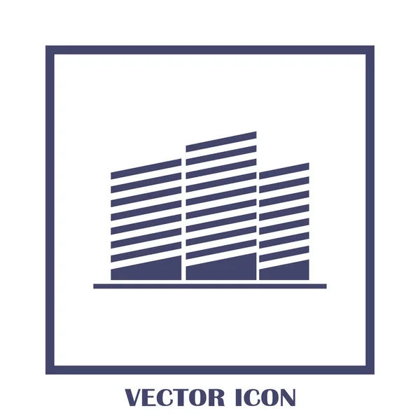 Símbolo inmobiliario. icono de vector — Vector de stock