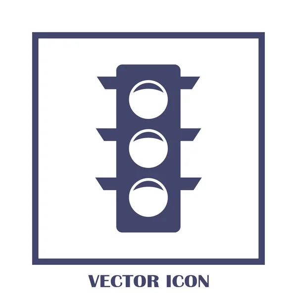 Icône de feu de circulation vectoriel . — Image vectorielle