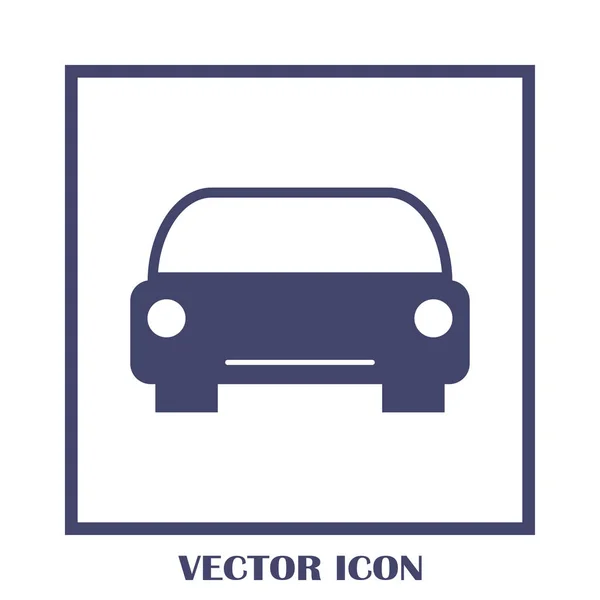 Vector icono de coche. Ilustración vectorial . — Vector de stock