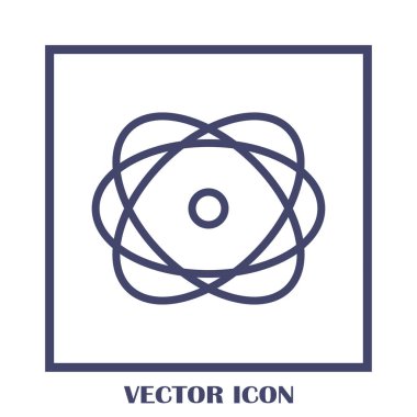 Atom vektör web simgesi