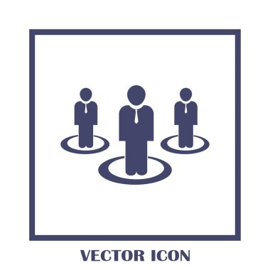 Grup insanlar vektör simgesi