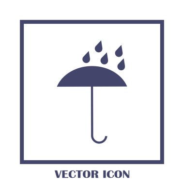 Şemsiye vektör web simgesi