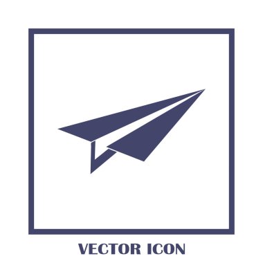 Uçak simge vektör, katı logo illüstrasyon, sembol