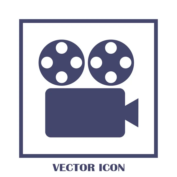 Icono de vector de cámara de vídeo — Vector de stock