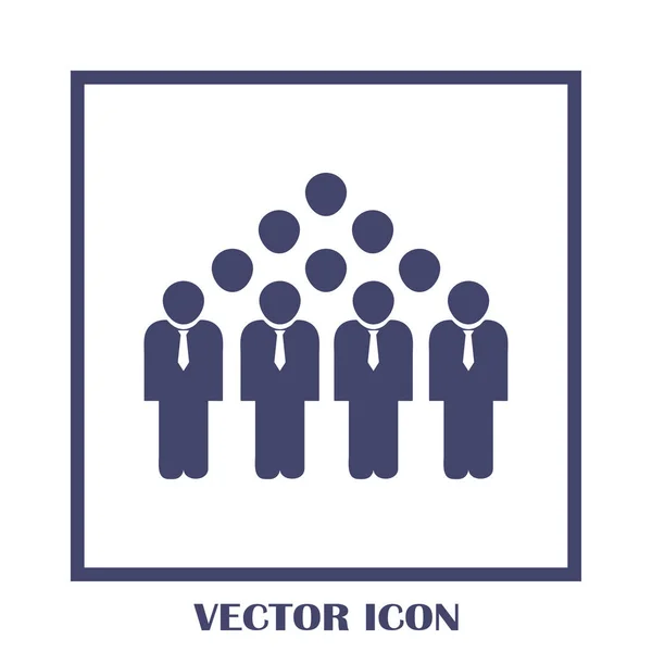 Gruppe Menschen Vektor-Symbol — Stockvektor