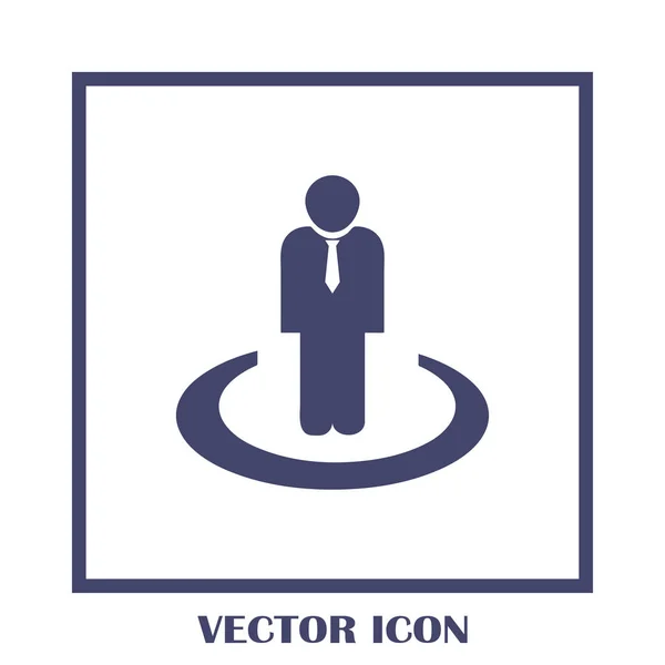 Businessman vector web icon — Stock Vector