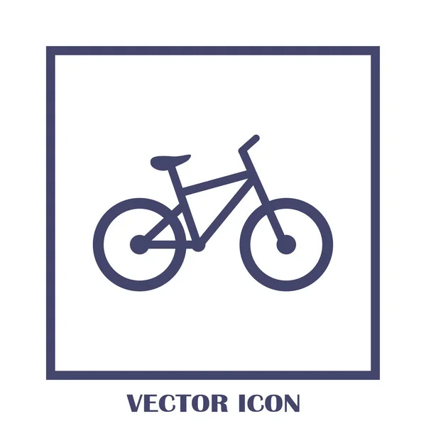 Icône de vélo illustration vectorielle dessin plat — Image vectorielle