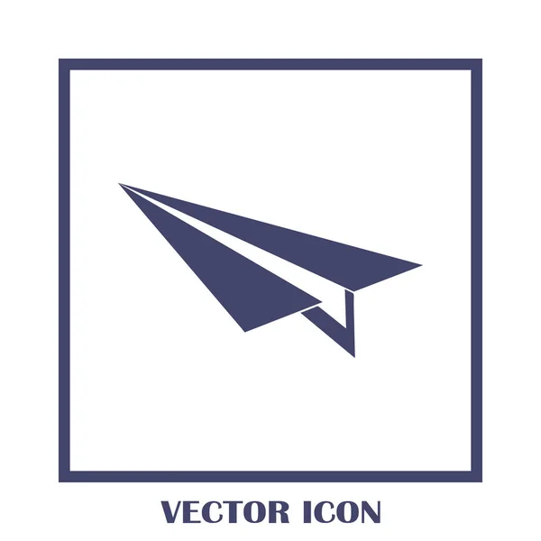 Vecteur d'icône d'avion, illustration de logo solide, pictogramme — Image vectorielle