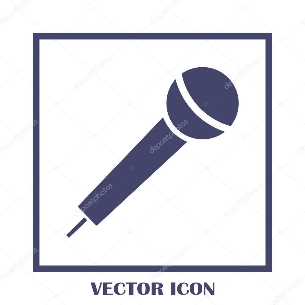 Microphone icon vector, Voice recorder, Interview, karaoke