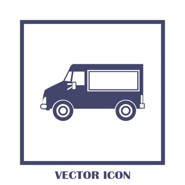 Araba simge vektör. Vektör çizim.