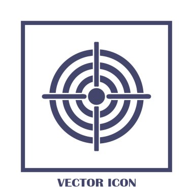 Hedef simgesi, web tasarımı için vektör çizim